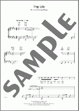 Pop Life(Prince/Prince & The Revolution) 楽譜 その他 ダウンロード