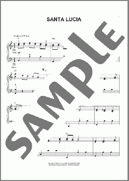 Santa Lucia(Teodoro Cottrau) 楽譜 その他 ダウンロード