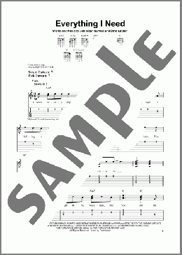 Everything I Need(Kutless) 楽譜 ギター（ソロ） ダウンロード