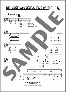 The Most Wonderful Time Of The Year(George Wyle) 楽譜 その他 ダウンロード