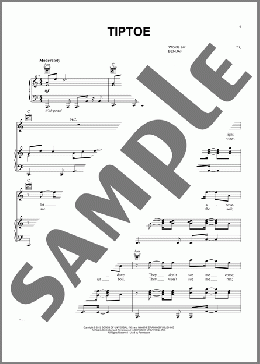 Tiptoe(Imagine Dragons) 楽譜 ピアノ & ボーカル & ギター ダウンロード