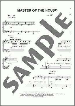 Master Of The House(Claude-Michel Schonberg) 楽譜 ピアノ（ソロ） ダウンロード