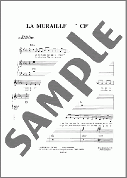 Muraille De Chine(Henri Salvador) 楽譜 ピアノ & ボーカル ダウンロード