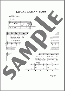 Capitaine Boude(Henri Salvador) 楽譜 ピアノ & ボーカル ダウンロード