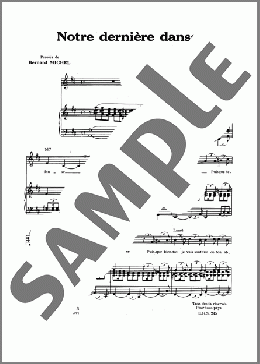 Notre Derniere Danse(Henri Salvador) 楽譜 ピアノ & ボーカル ダウンロード