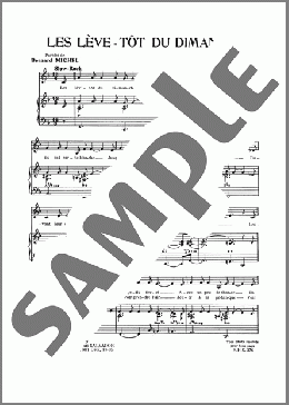 Leve Tot Du Dimanche (Les)(Henri Salvador) 楽譜 ピアノ & ボーカル ダウンロード