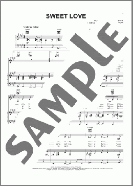 Sweet Love(Anita Baker) 楽譜 ピアノ & ボーカル & ギター ダウンロード