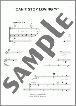 I Can't Stop Loving You(Don Gibson/Ray Charles/Conway Twitty) 楽譜 ピアノ & ボーカル & ギター ダウンロード