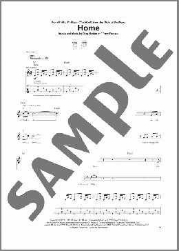 Home(Phillip Phillips) 楽譜 ギター（ソロ） ダウンロード