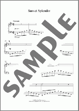Sunset Splendor(Carolyn C. Setliff) 楽譜 ピアノ（ソロ） ダウンロード