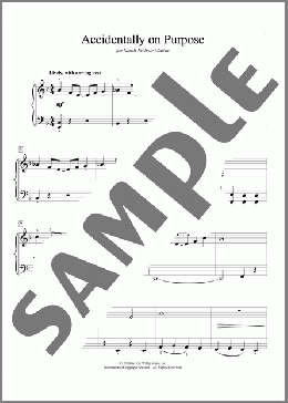 Accidentally On Purpose(Randall Hartsell) 楽譜 ピアノ（ソロ） ダウンロード