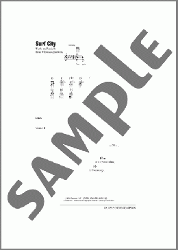 Surf City(Jan & Dean) 楽譜 ウクレレ（弾き語り） ダウンロード