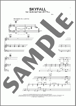 Skyfall(Adele/Skyfall (Movie)) 楽譜 ピアノ & ボーカル & ギター ダウンロード