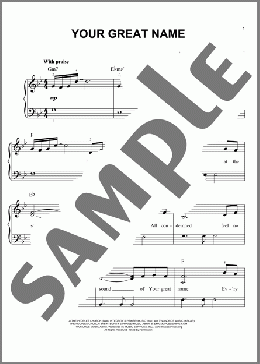 Your Great Name(Natalie Grant) 楽譜 ピアノ（ソロ） ダウンロード