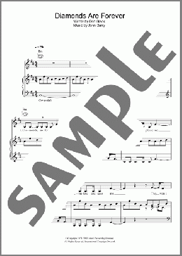 Diamonds Are Forever(Shirley Bassey) 楽譜 その他 ダウンロード