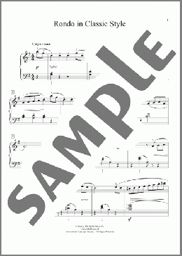 Rondo In Classic Style(William Gillock) 楽譜 ピアノ（ソロ） ダウンロード