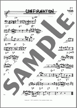Confirmation(Charlie Parker) 楽譜 その他 ダウンロード