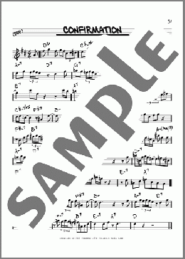 Confirmation(Charlie Parker) 楽譜 その他 ダウンロード