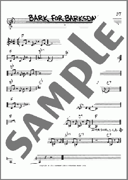 Bark For Barksdale(Gerry Mulligan) 楽譜 その他 ダウンロード