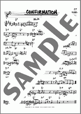 Confirmation(Charlie Parker) 楽譜 その他 ダウンロード