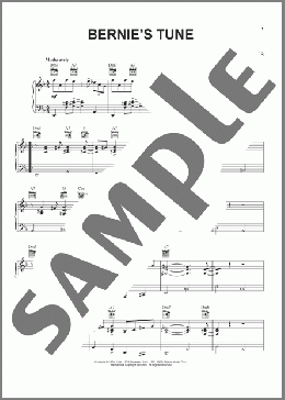 Bernie's Tune(Mike Stoller) 楽譜 ピアノ & ボーカル & ギター ダウンロード