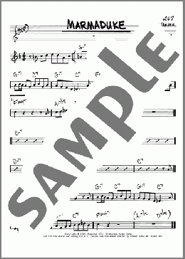 Marmaduke(Charlie Parker) 楽譜 その他 ダウンロード