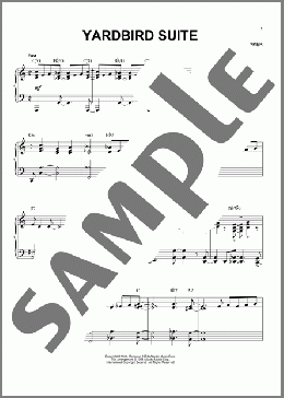 Yardbird Suite (arr. Brent Edstrom)(Charlie Parker) 楽譜 ピアノ（ソロ） ダウンロード