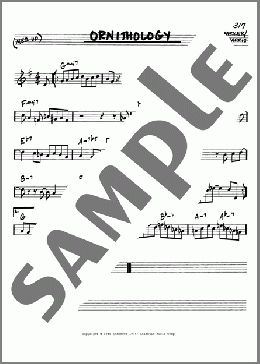 Ornithology(Charlie Parker) 楽譜 その他 ダウンロード