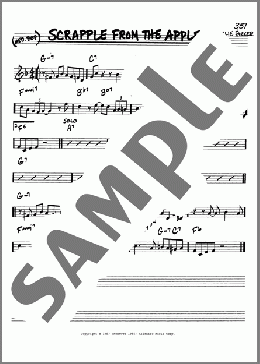 Scrapple From The Apple(Charlie Parker) 楽譜 その他 ダウンロード