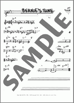 Bernie's Tune(Mike Stoller) 楽譜 その他 ダウンロード