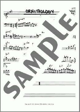 Ornithology(Charlie Parker) 楽譜 その他 ダウンロード