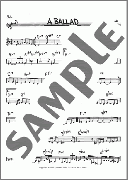 A Ballad(Gerry Mulligan) 楽譜 その他 ダウンロード