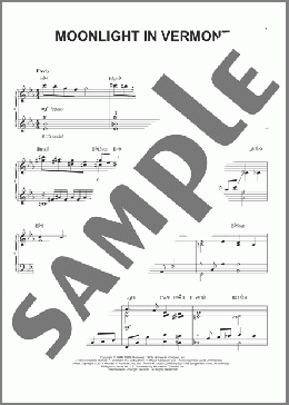 Moonlight In Vermont (arr. Brent Edstrom)(Karl Suessdorf) 楽譜 ピアノ（ソロ） ダウンロード