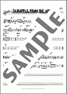 Scrapple From The Apple(Charlie Parker) 楽譜 その他 ダウンロード