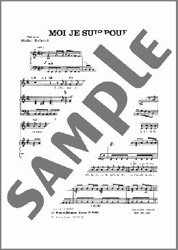 Moi Je Suis Pour(Michel Delpech) 楽譜 ピアノ & ボーカル ダウンロード