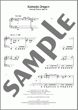 Komodo Dragon(Thomas Newman) 楽譜 ピアノ（ソロ） ダウンロード