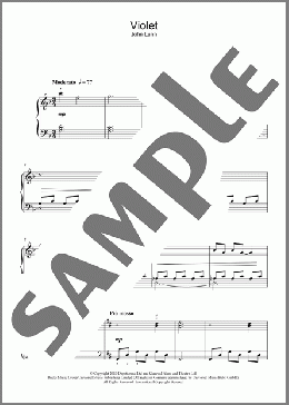 Violet(John Lunn) 楽譜 ピアノ（ソロ） ダウンロード