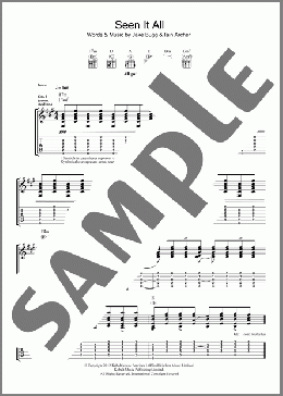Seen It All(Jake Bugg) 楽譜 ギター（ソロ） ダウンロード