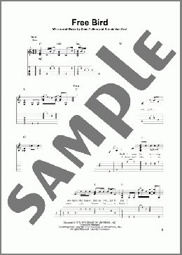 Free Bird(Lynyrd Skynyrd) 楽譜 ギター（その他） ダウンロード