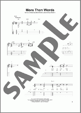 More Than Words(Extreme) 楽譜 ギター（その他） ダウンロード