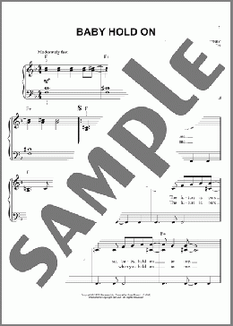 Baby Hold On(Eddie Money) 楽譜 ピアノ（ソロ） ダウンロード