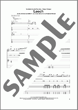 Leech(Bullet For My Valentine) 楽譜 ギター（ソロ） ダウンロード