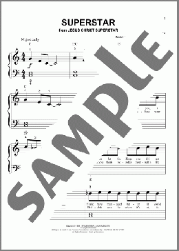 Superstar(Andrew Lloyd Webber) 楽譜 ピアノ（ソロ） ダウンロード
