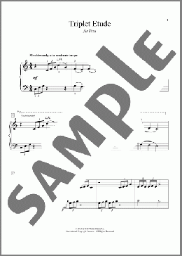 Triplet Etude(Carolyn Miller) 楽譜 ピアノ（ソロ） ダウンロード