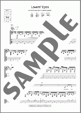 Lovers' Eyes(Mumford & Sons) 楽譜 ギター（ソロ） ダウンロード
