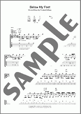 Below My Feet(Mumford & Sons) 楽譜 ギター（ソロ） ダウンロード