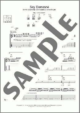 Say Demesne(James Doviak) 楽譜 ギター（ソロ） ダウンロード