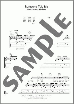Someone Told Me(Jake Bugg) 楽譜 ギター（ソロ） ダウンロード
