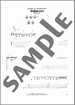 Velorum(Steve Vai) 楽譜 ギター（ソロ） ダウンロード
