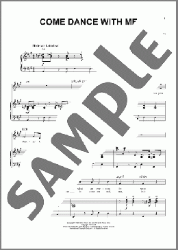 Come Dance With Me(Sammy Cahn/Michael Buble) 楽譜 ピアノ & ボーカル ダウンロード
